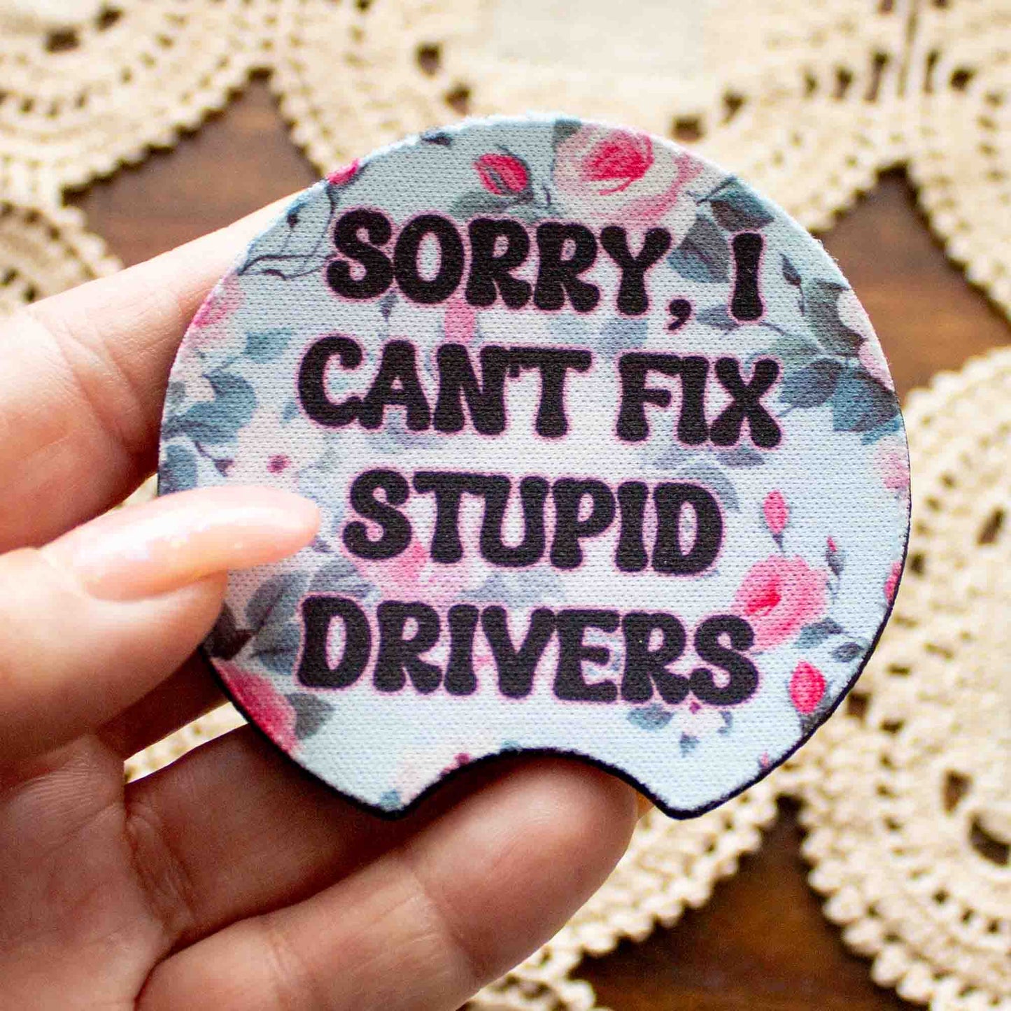 Nurse Life Car Coasters – Sassy Quotes for Nurses on the Go