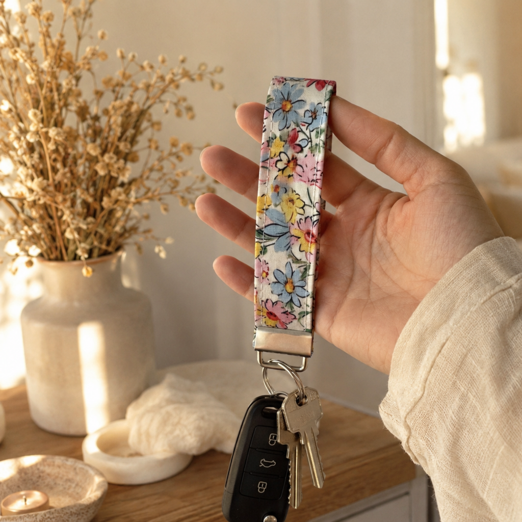Sunshine Bloom Wristlet Keychain