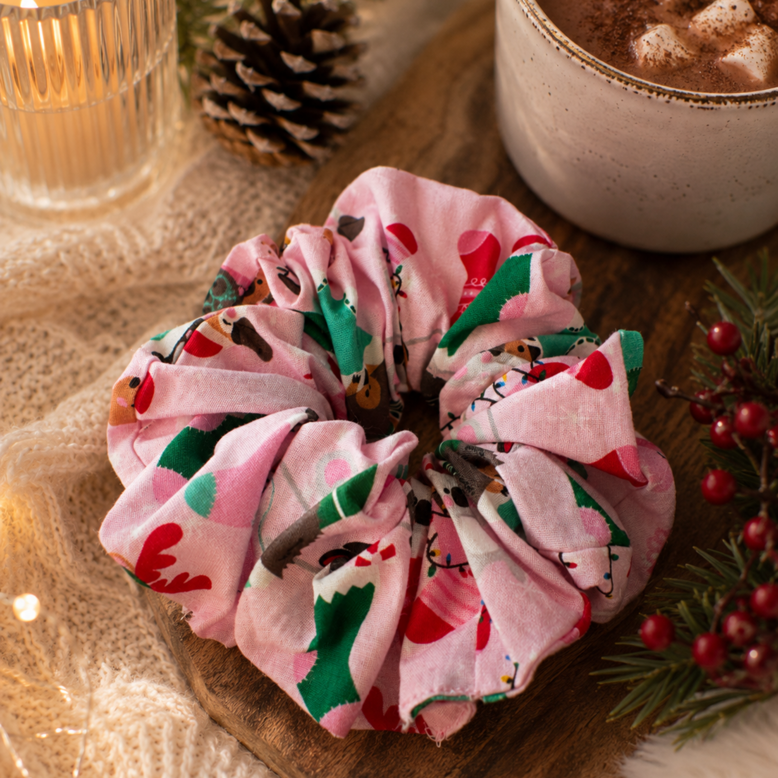 Bear-y Merry Christmas Scrunchie