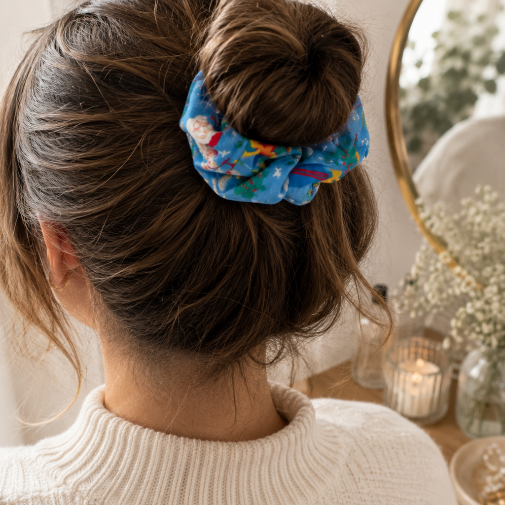 Jolly Holly Christmas Scrunchie