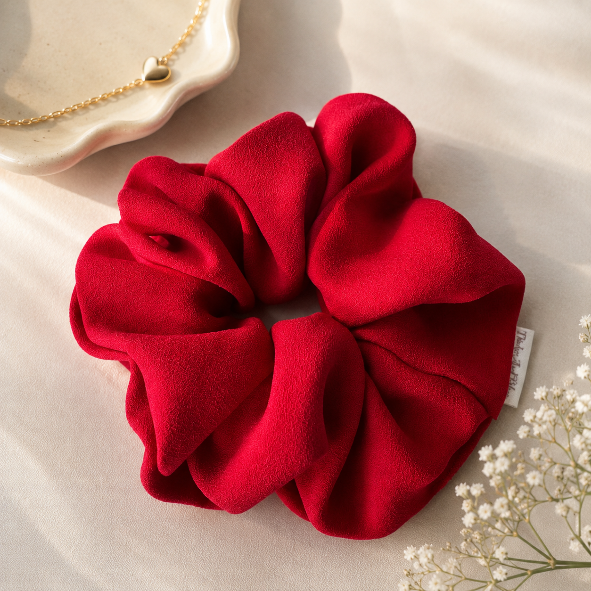 Crimson Flame Scrunchie