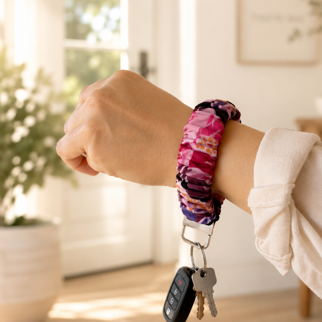 Wild Bloom Wristlet Keychain