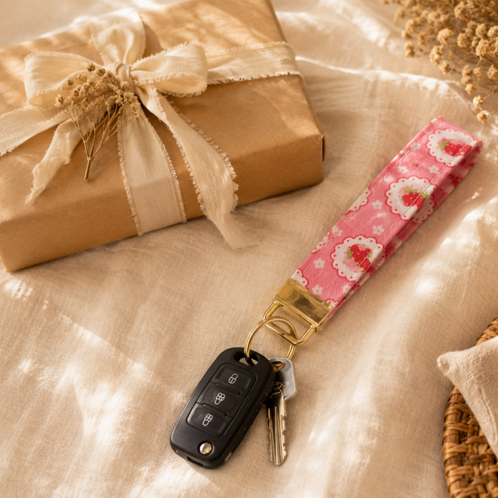 Berry Cute Wristlet Keychain