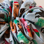 Jingle Jammies Christmas Scrunchie | Handmade Festive Hair Accessory