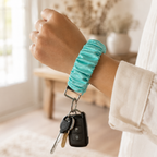 Frosted Bloom Wristlet Keychain