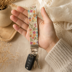 Wildflower Spritz Wristlet Keychain
