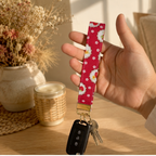 Strawberry Jam Wristlet Keychain