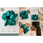 Emerald Luxe Scrunchie