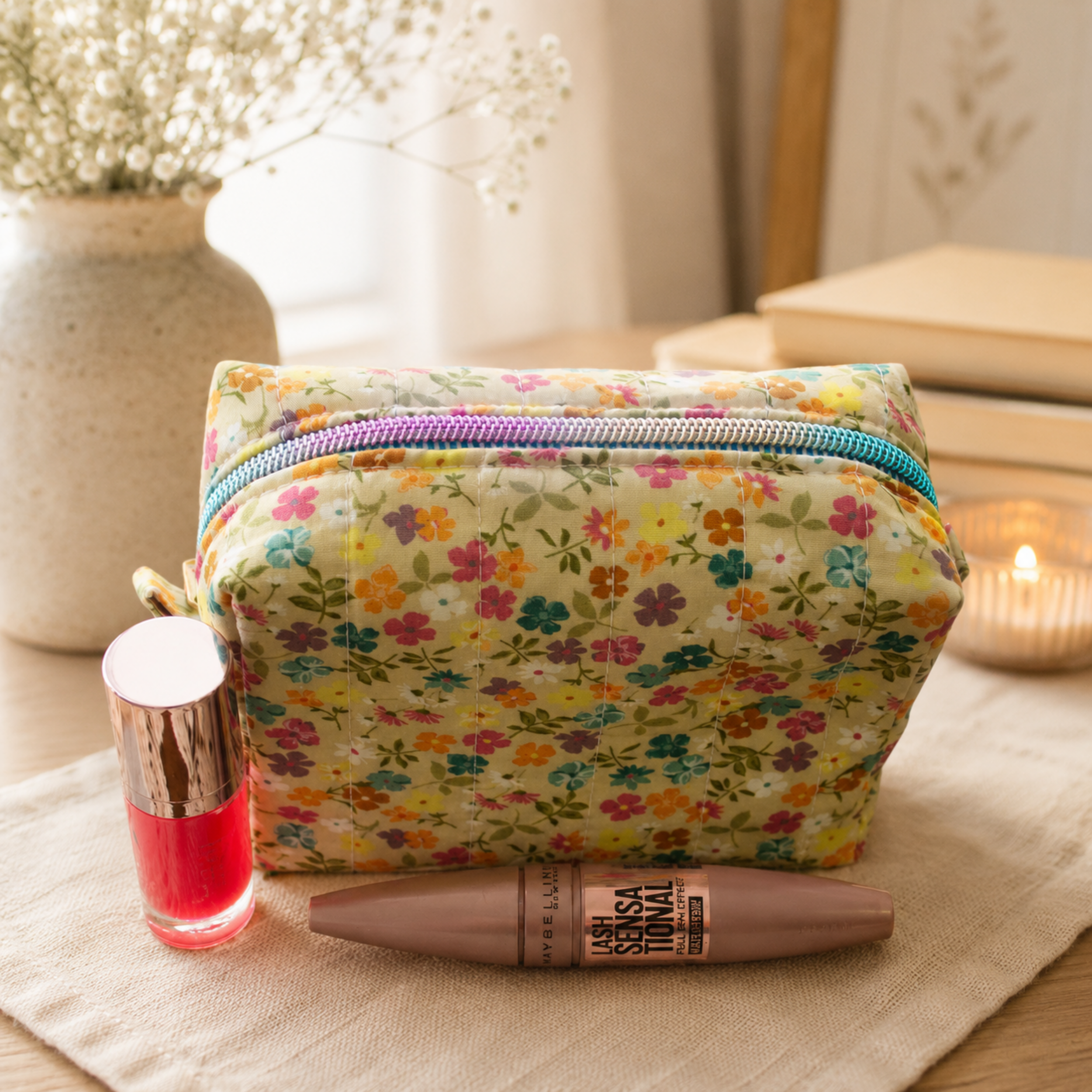 Wildflower Spritz Makeup Bag