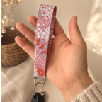 Sunset Bloom Wristlet Keychain