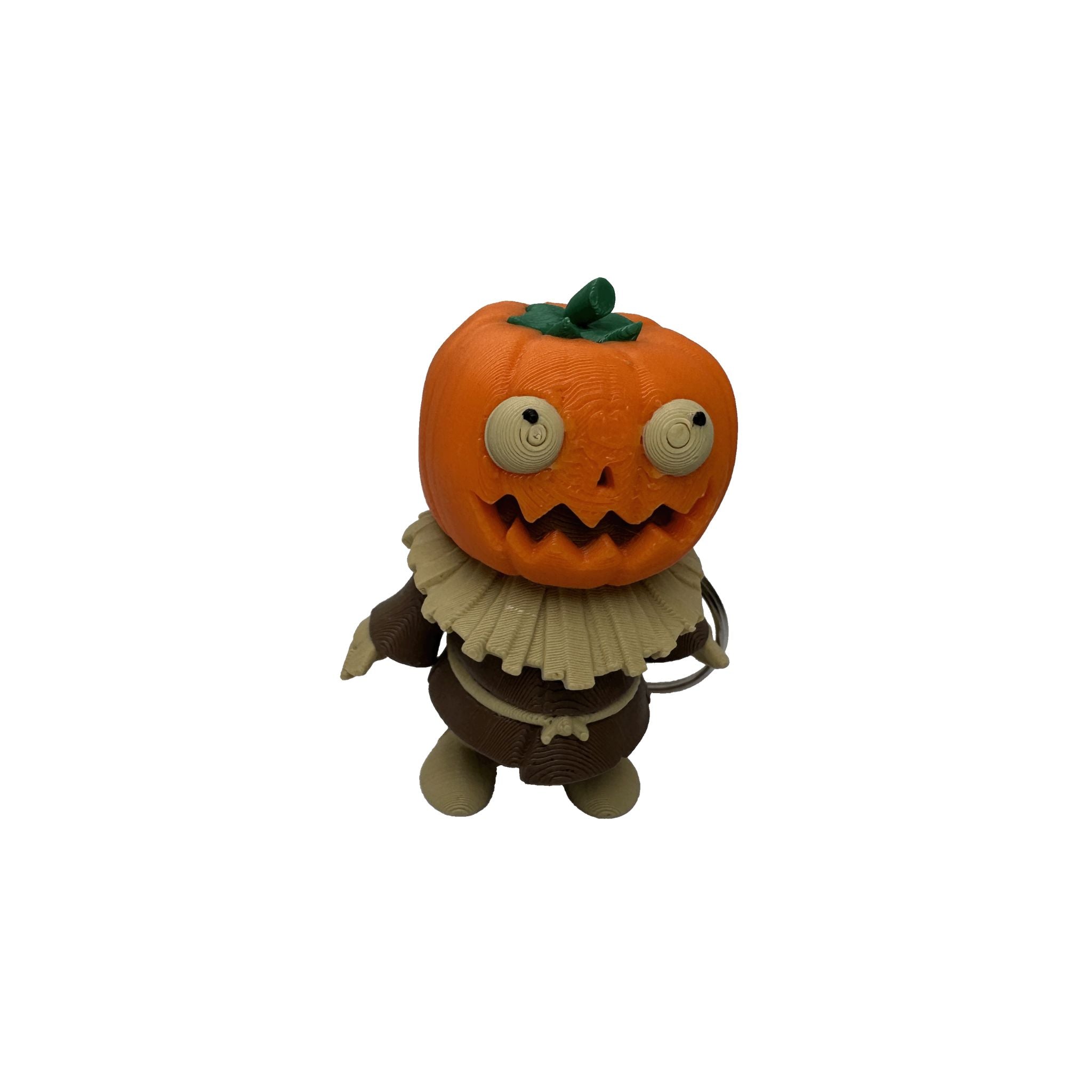 Pumpkin Pete -Flexi Keychain 3D Printed