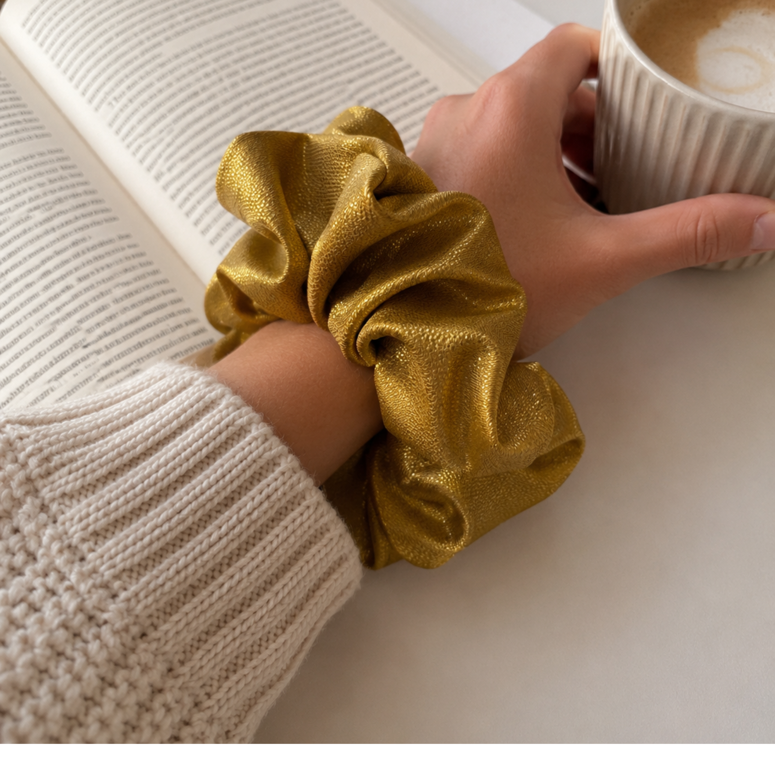 Gilded Bloom Scrunchie