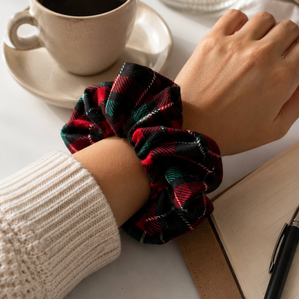 Timeless Tartan Scrunchie