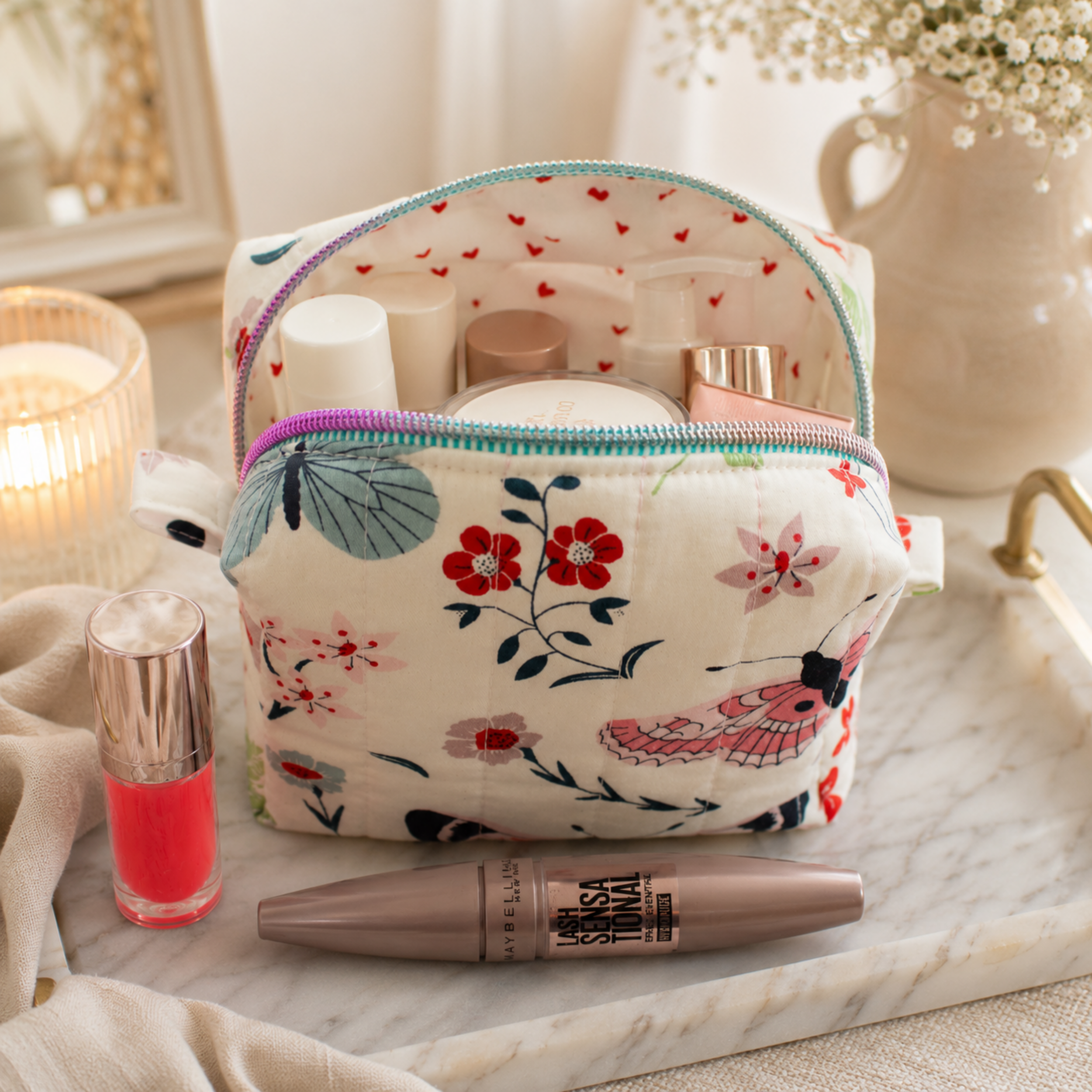 Butterfly Kisses Makeup Bag