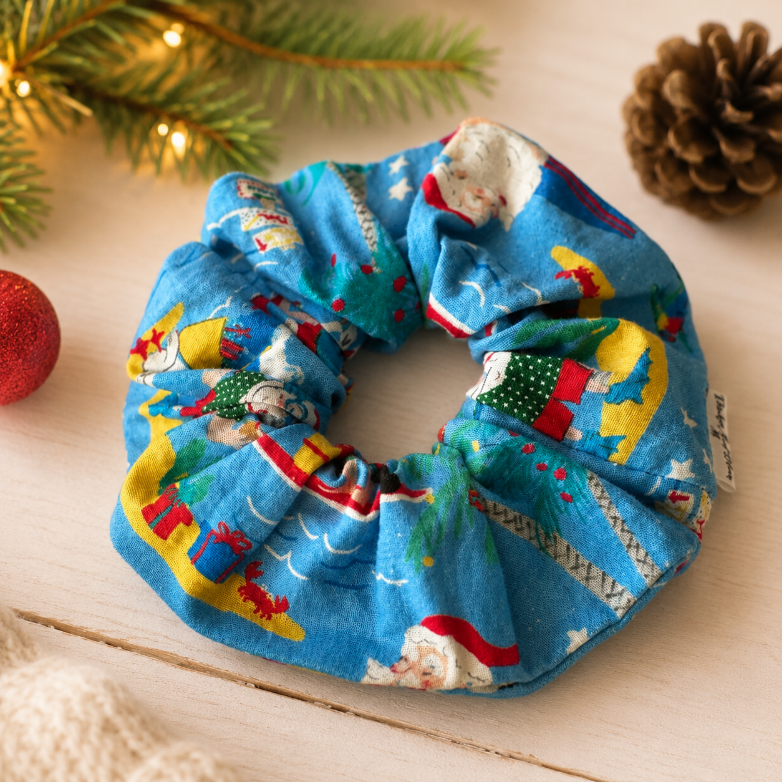 Jolly Holly Christmas Scrunchie