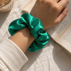 Jade Lux Satin Scrunchie