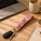 Sunset Bloom Wristlet Keychain
