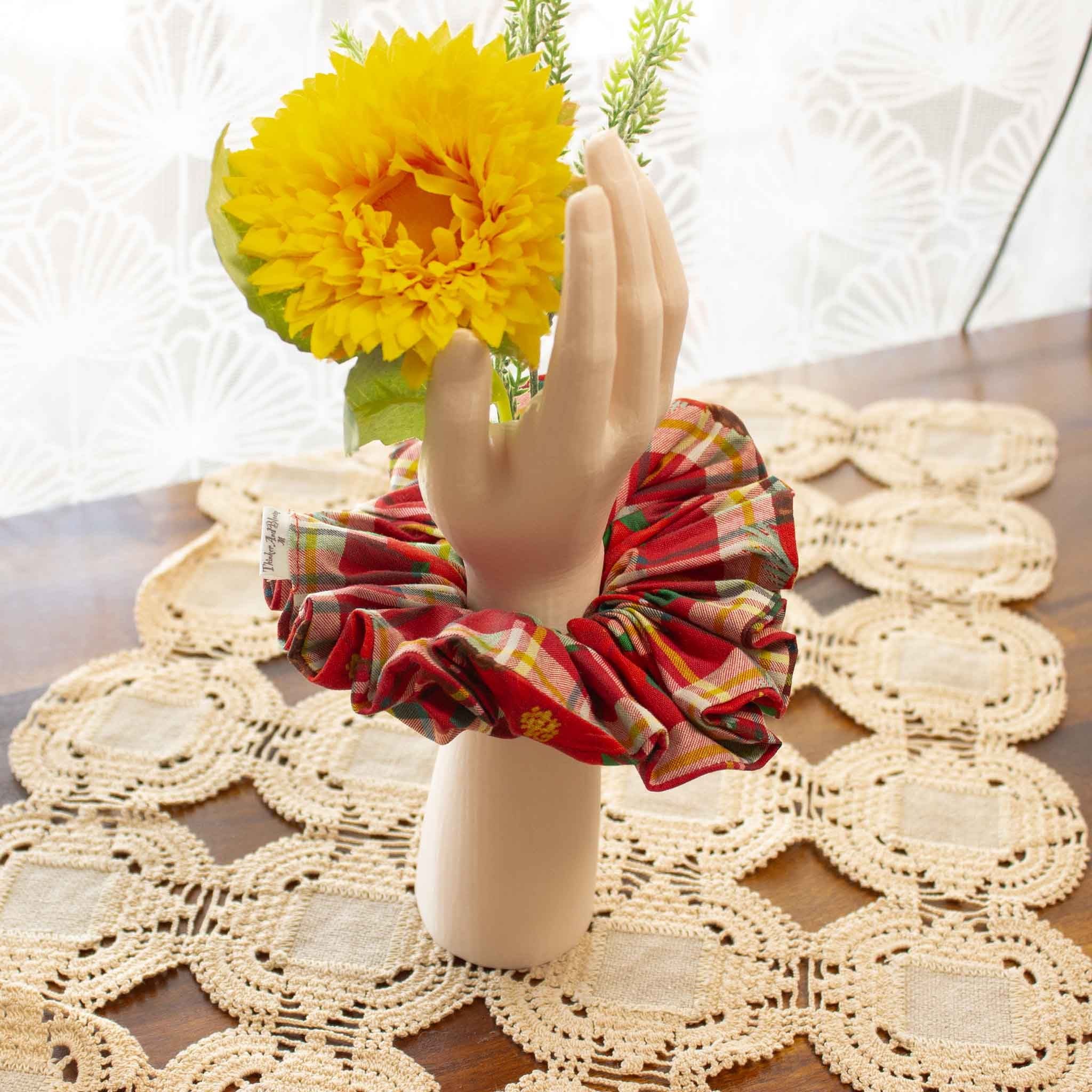 Merry Plaid Scrunchie