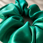 Jade Lux Satin Scrunchie