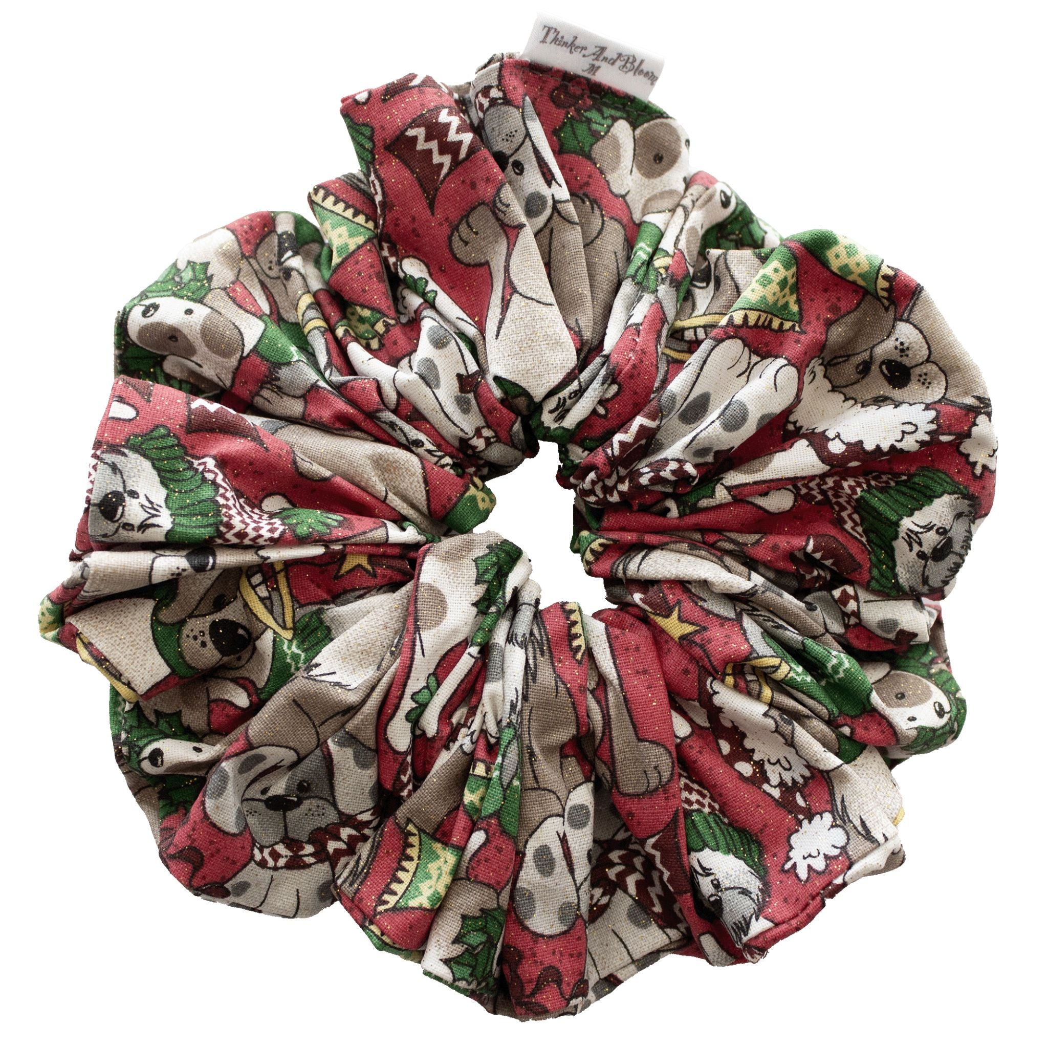 Santa Woof Scrunchie – Red