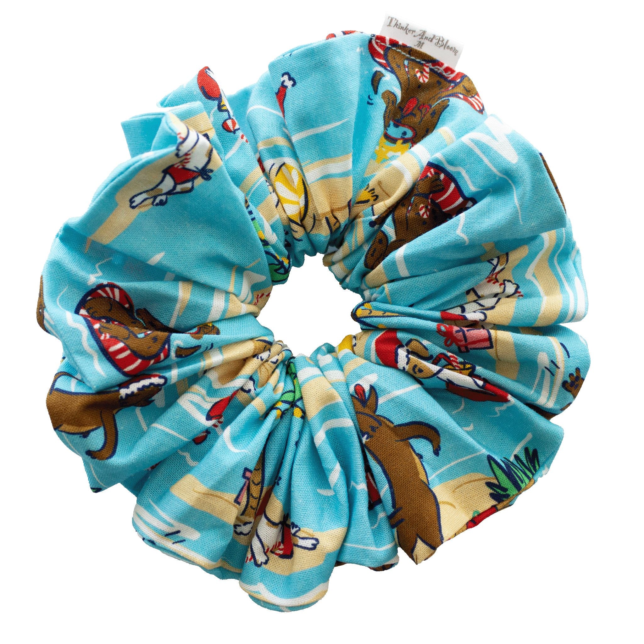Tropical Woofmas Scrunchie