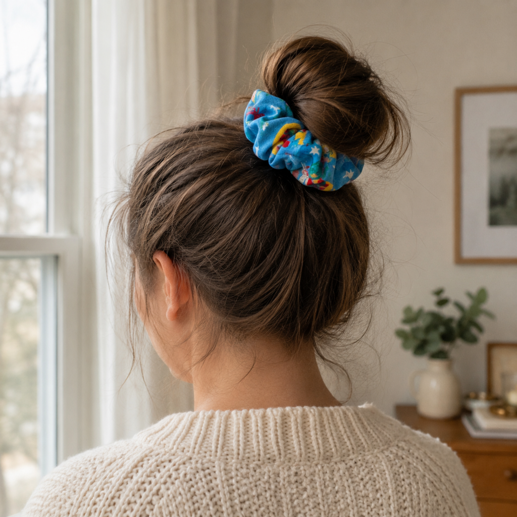 Jolly Holly Christmas Scrunchie