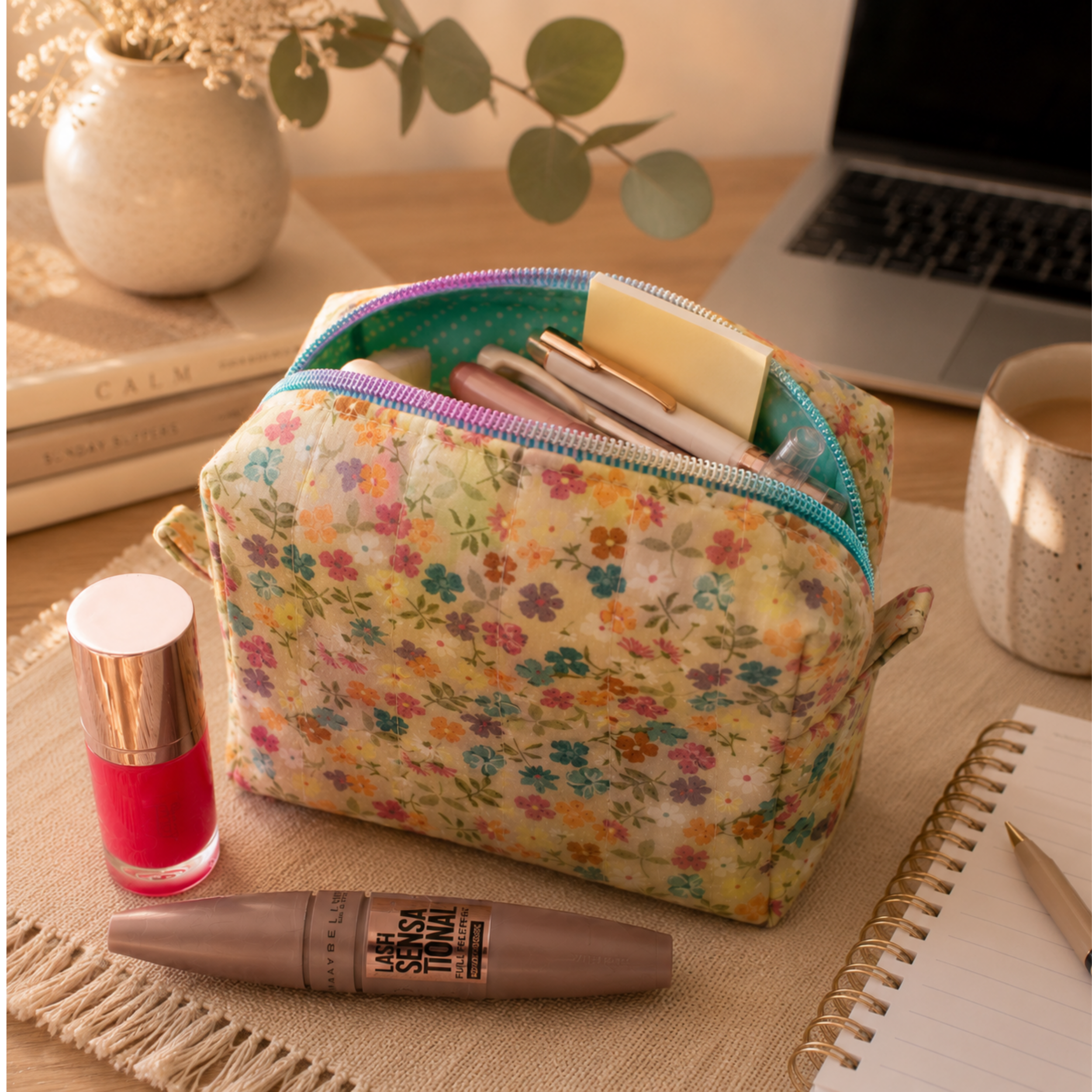 Wildflower Spritz Makeup Bag
