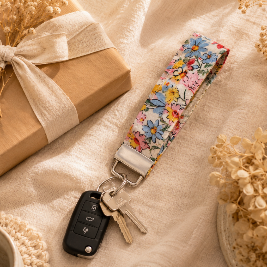Sunshine Bloom Wristlet Keychain