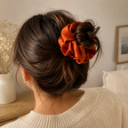 Autumn Ember Satin Scrunchie