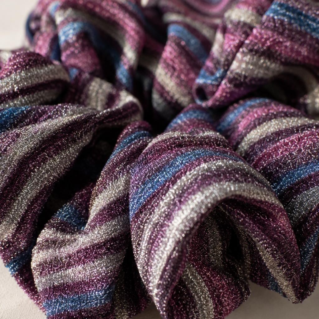 Cosmic Plum Scrunchie