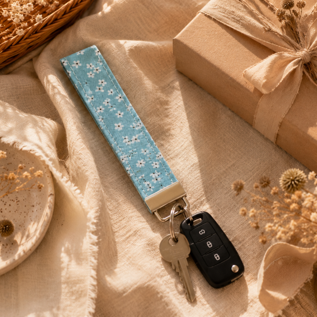 Daisy Daydream Wristlet Keychain