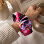 Wild Bloom Scrunchie – Large Handmade Floral Scrunchie