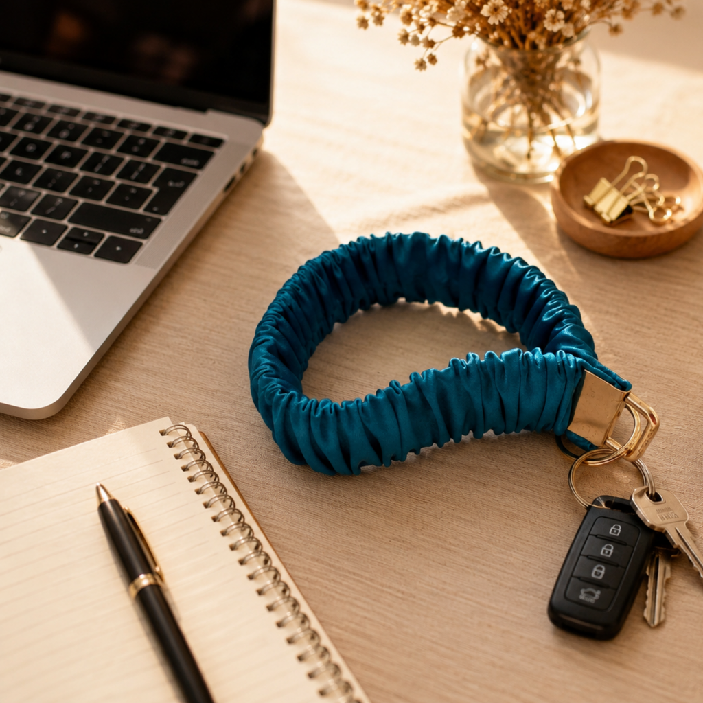 Blue Lagoon Wristlet Keychain