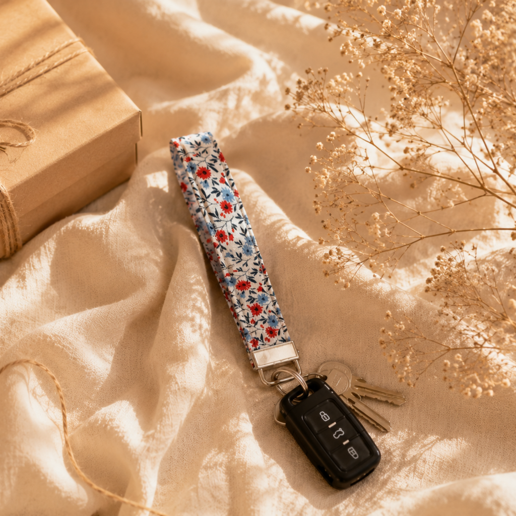 Pocketful of Posies Wristlet Keychain