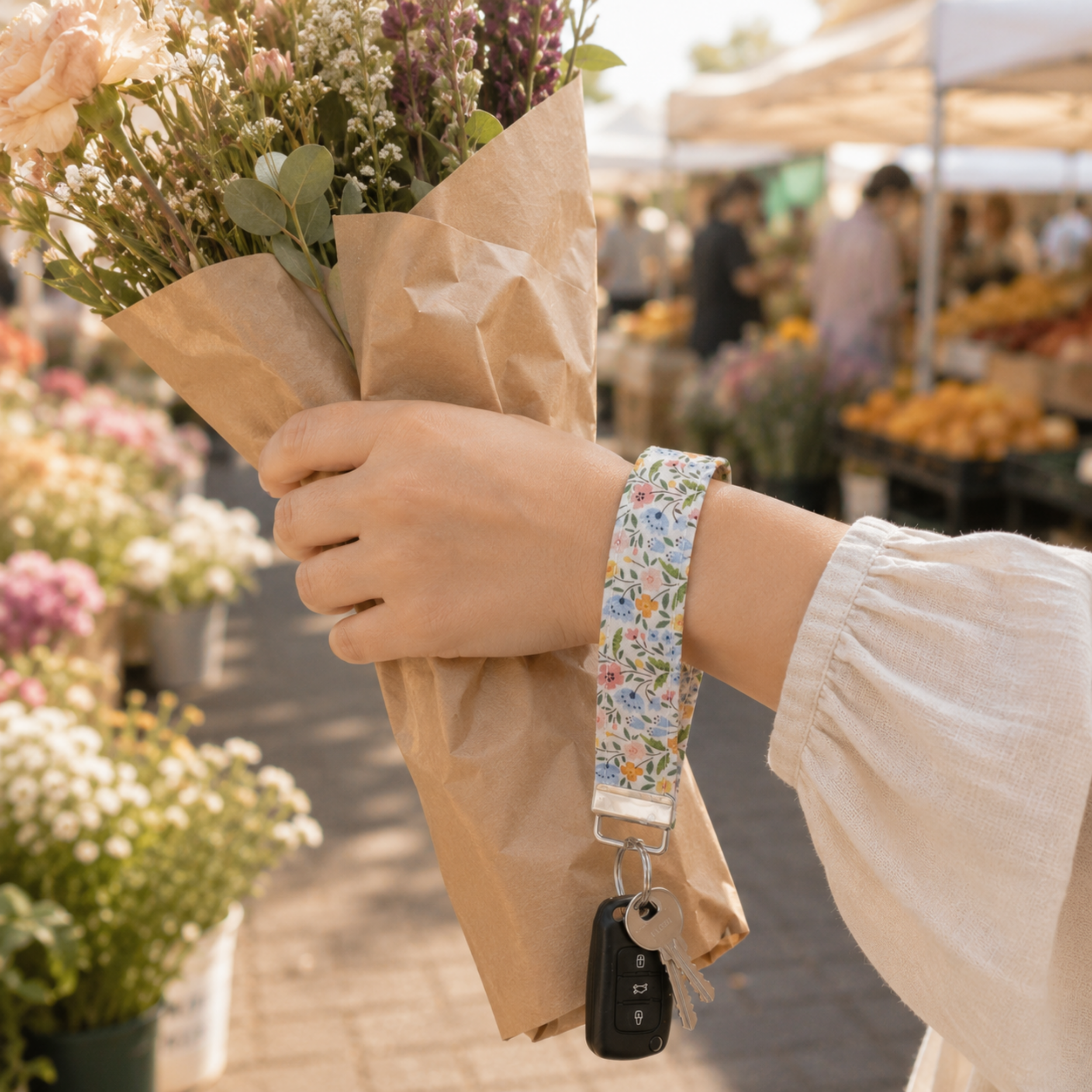 Meadow Bright Wristlet Keychain