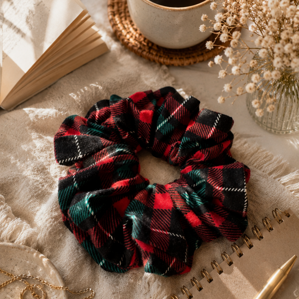 Timeless Tartan Scrunchie