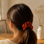 Autumn Ember Satin Scrunchie