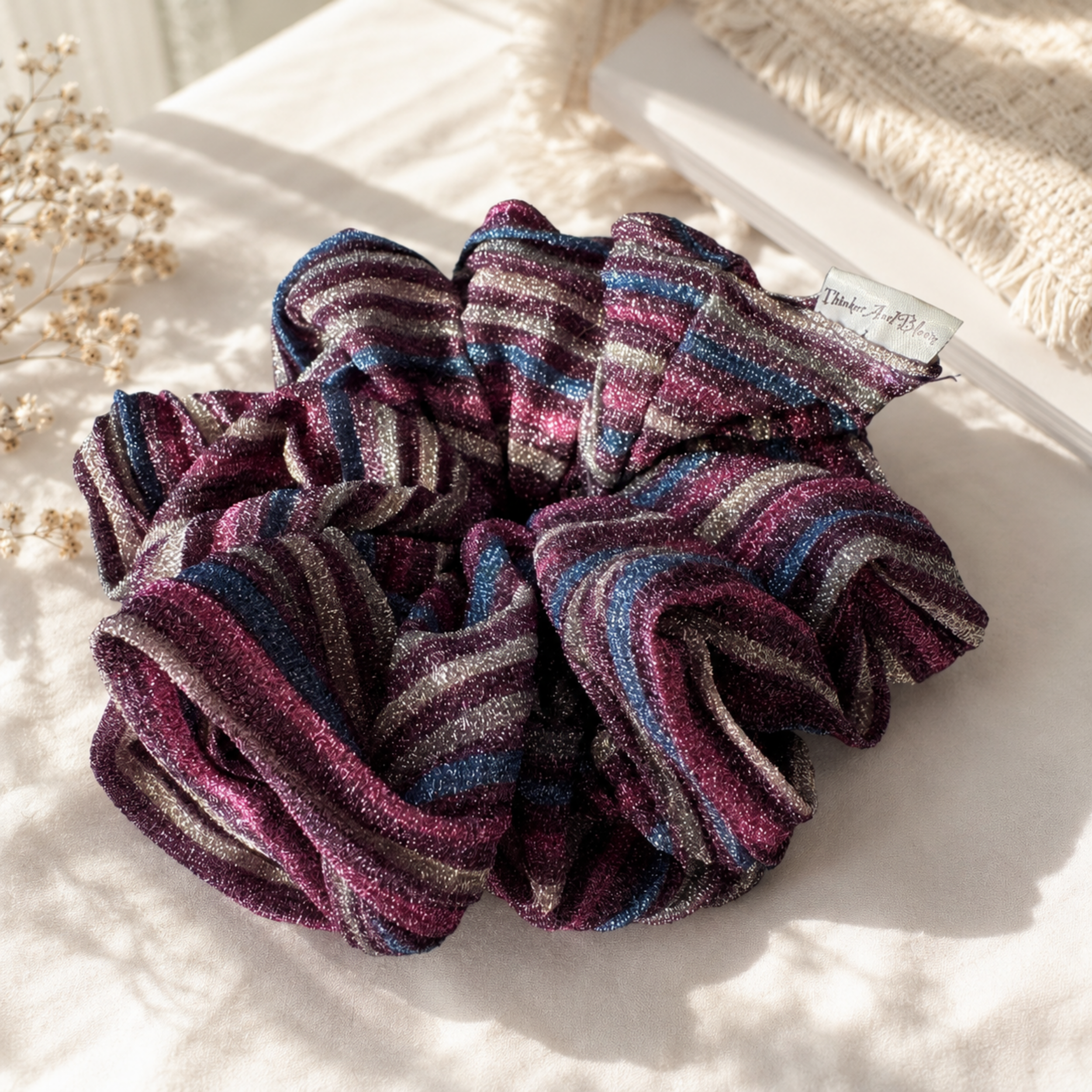 Cosmic Plum Scrunchie