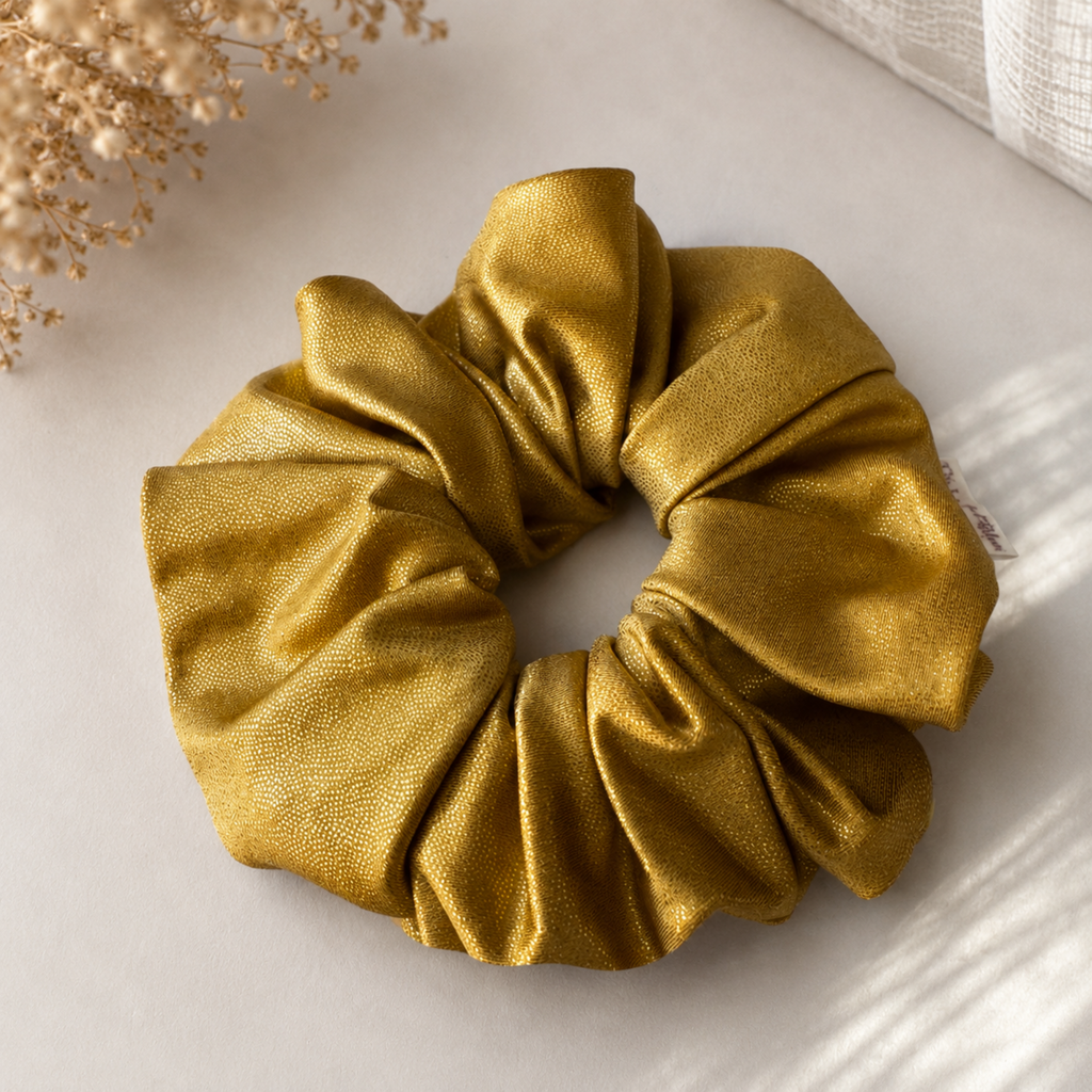Gilded Bloom Scrunchie