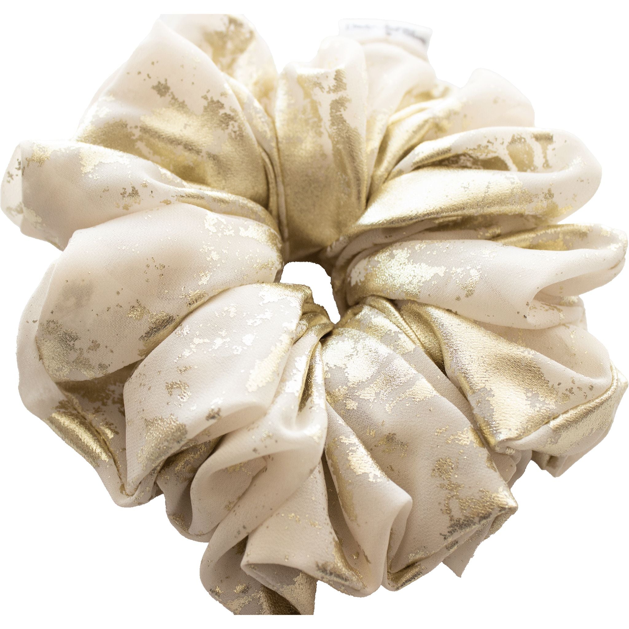Luxe Gold Champagne Scrunchie