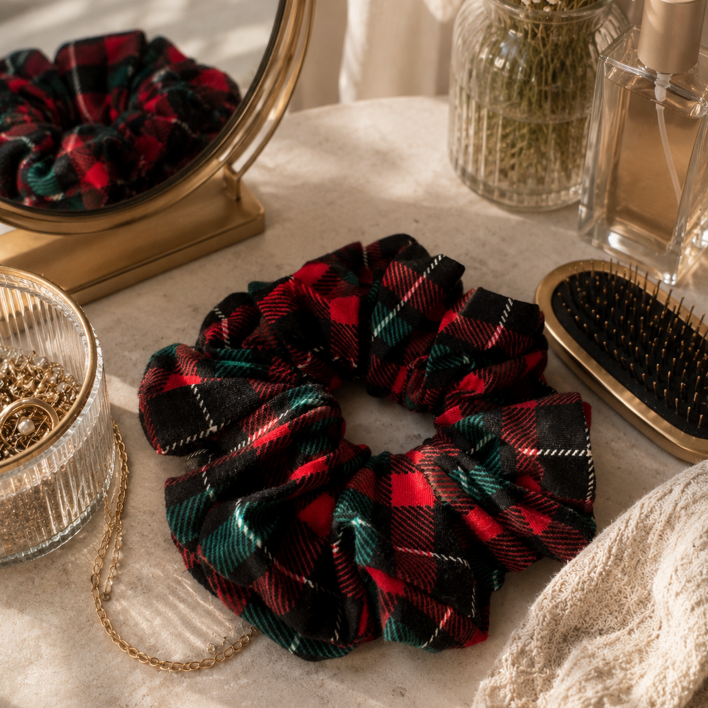 Timeless Tartan Scrunchie