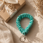 Frosted Bloom Wristlet Keychain