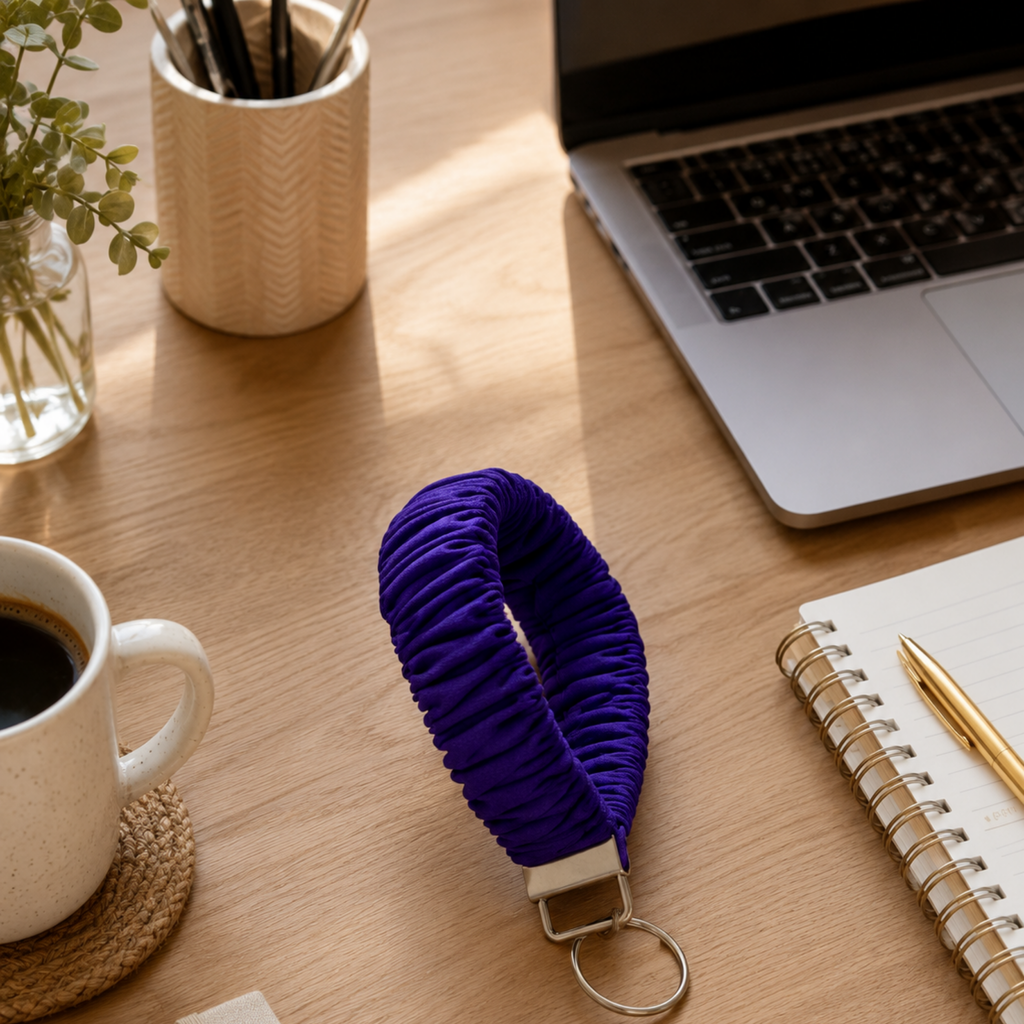 Royal Bloom Wristlet Keychain