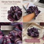 Cosmic Plum Scrunchie