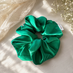 Jade Lux Satin Scrunchie