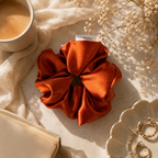 Autumn Ember Satin Scrunchie