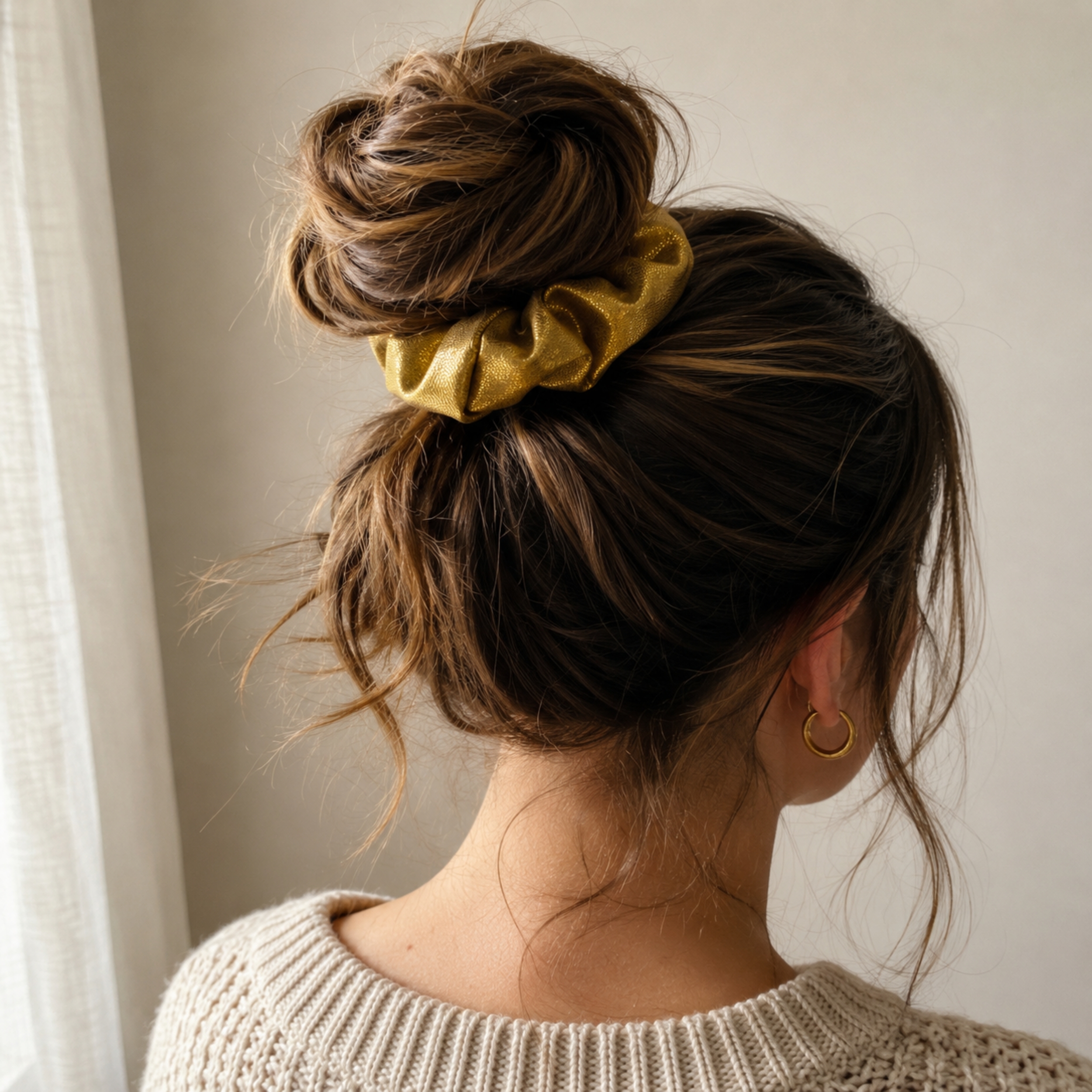 Gilded Bloom Scrunchie