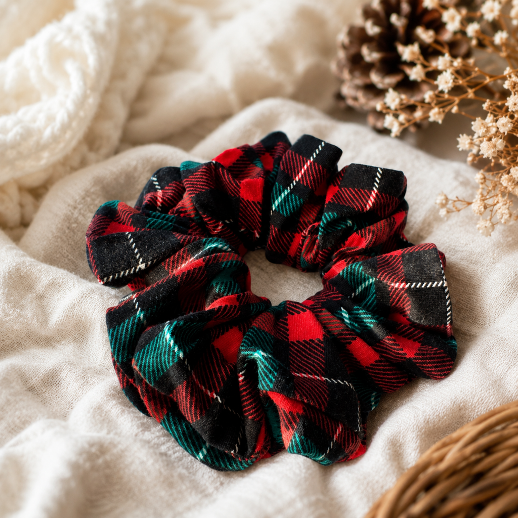 Timeless Tartan Scrunchie