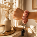 Rose Gold Wristlet Keychain