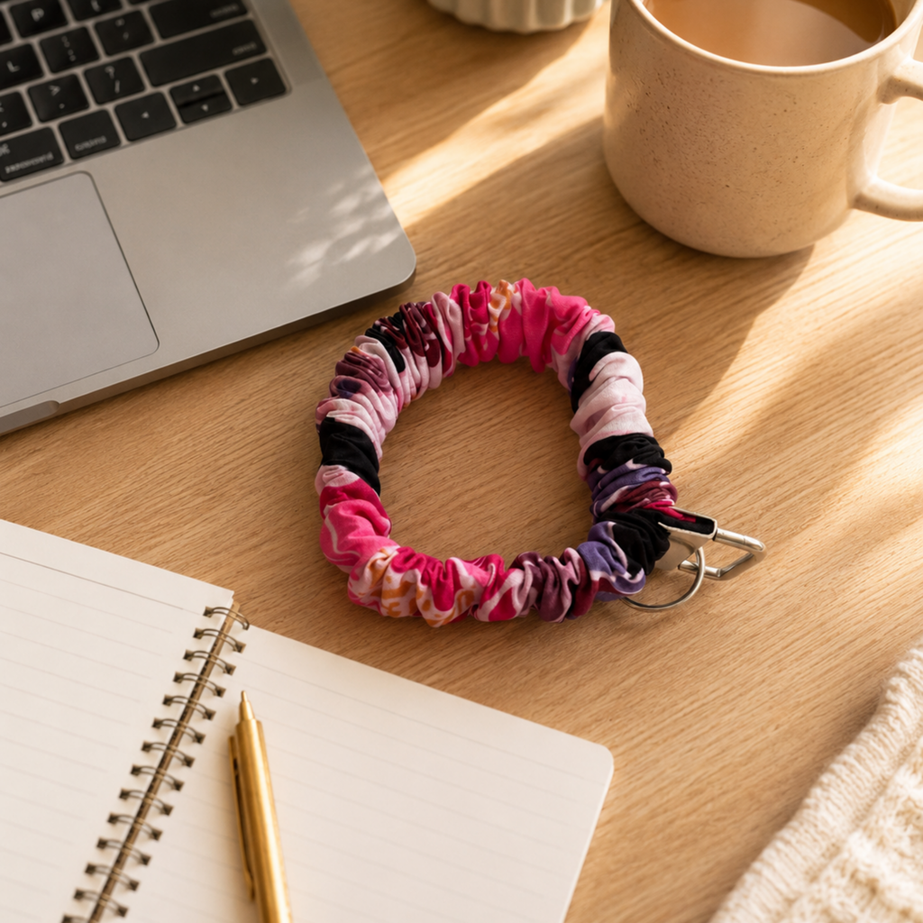 Wild Bloom Wristlet Keychain
